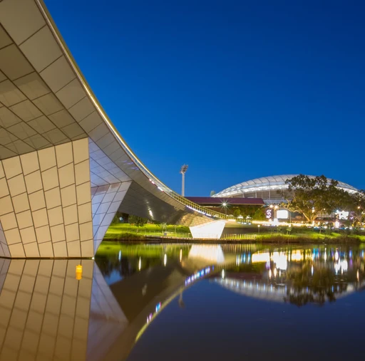 Adelaide Oval at night
